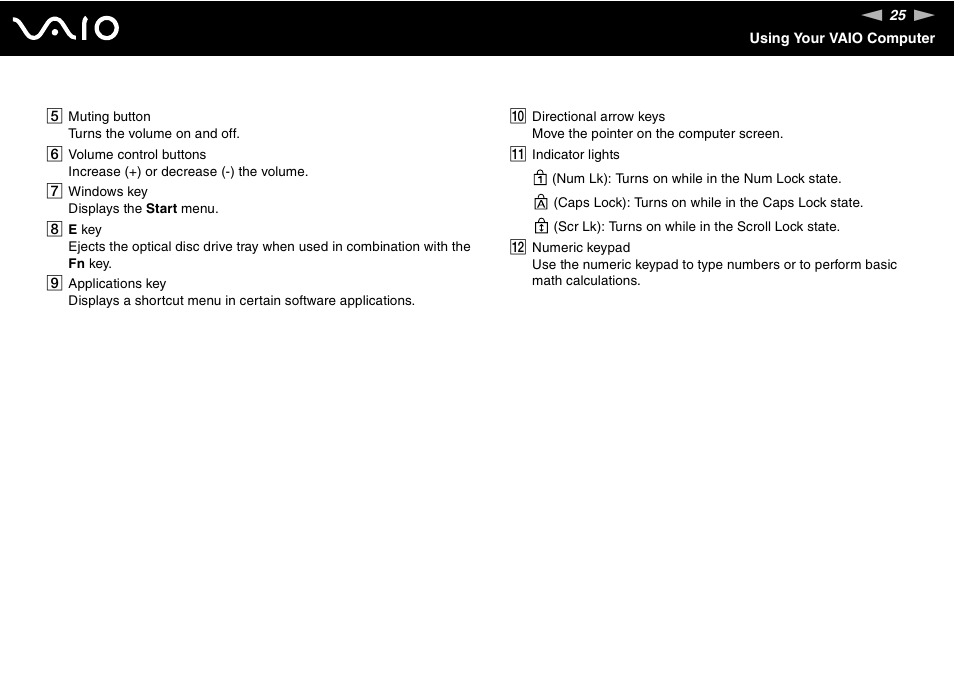 Sony VAIO VGC-JS100 User Manual | Page 25 / 146