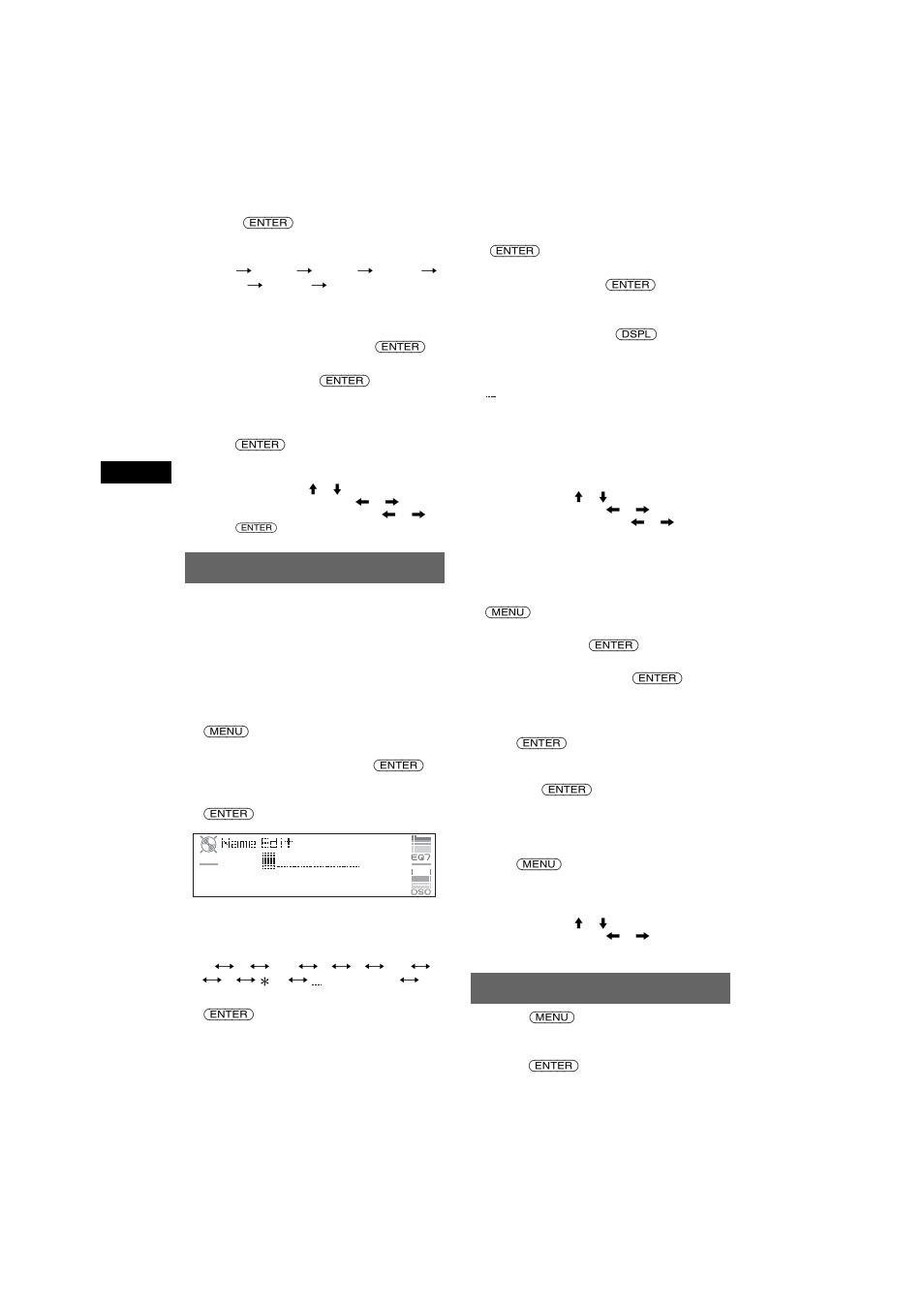 Labeling a station/disc, Adjusting menu items - menu, Adjusting menu items — menu | Sony CDX-M7810 User Manual | Page 10 / 60