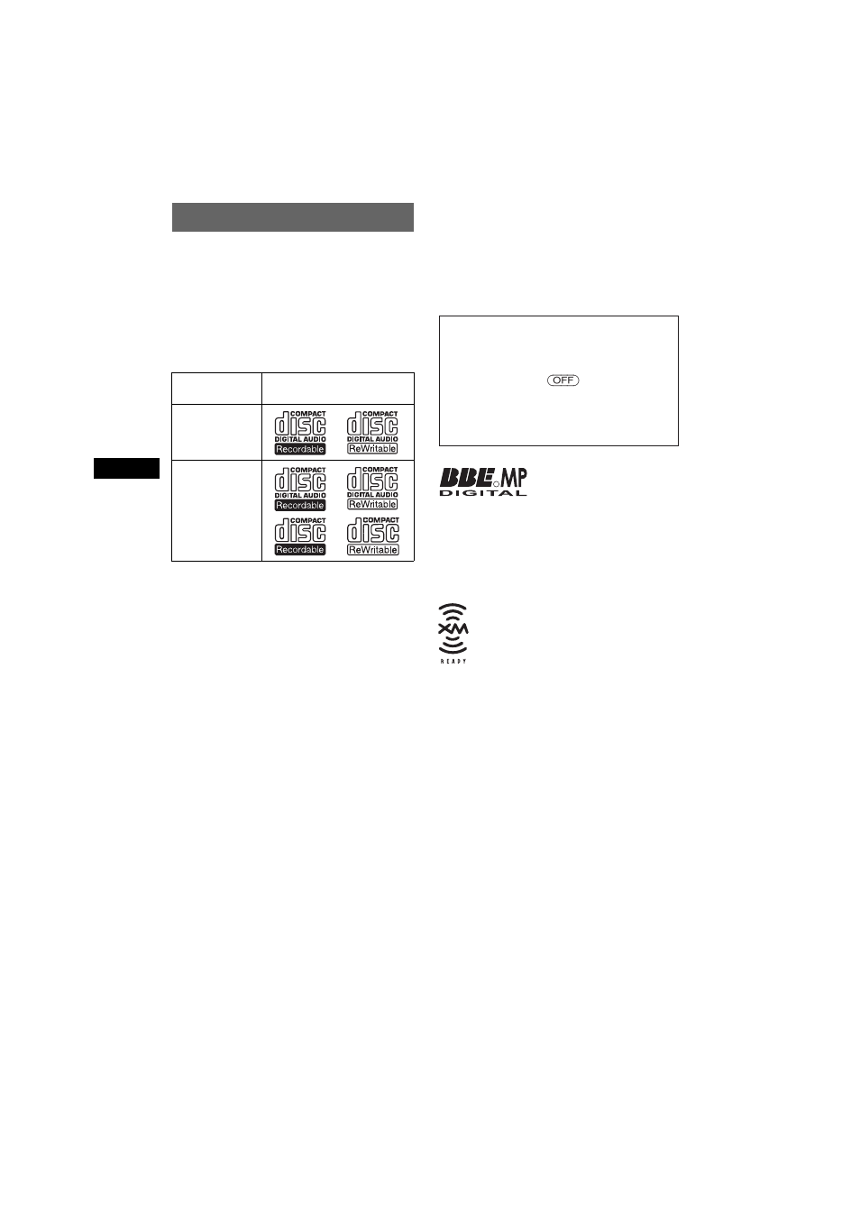 Félicitations | Sony CDX-M7810 User Manual | Page 20 / 60
