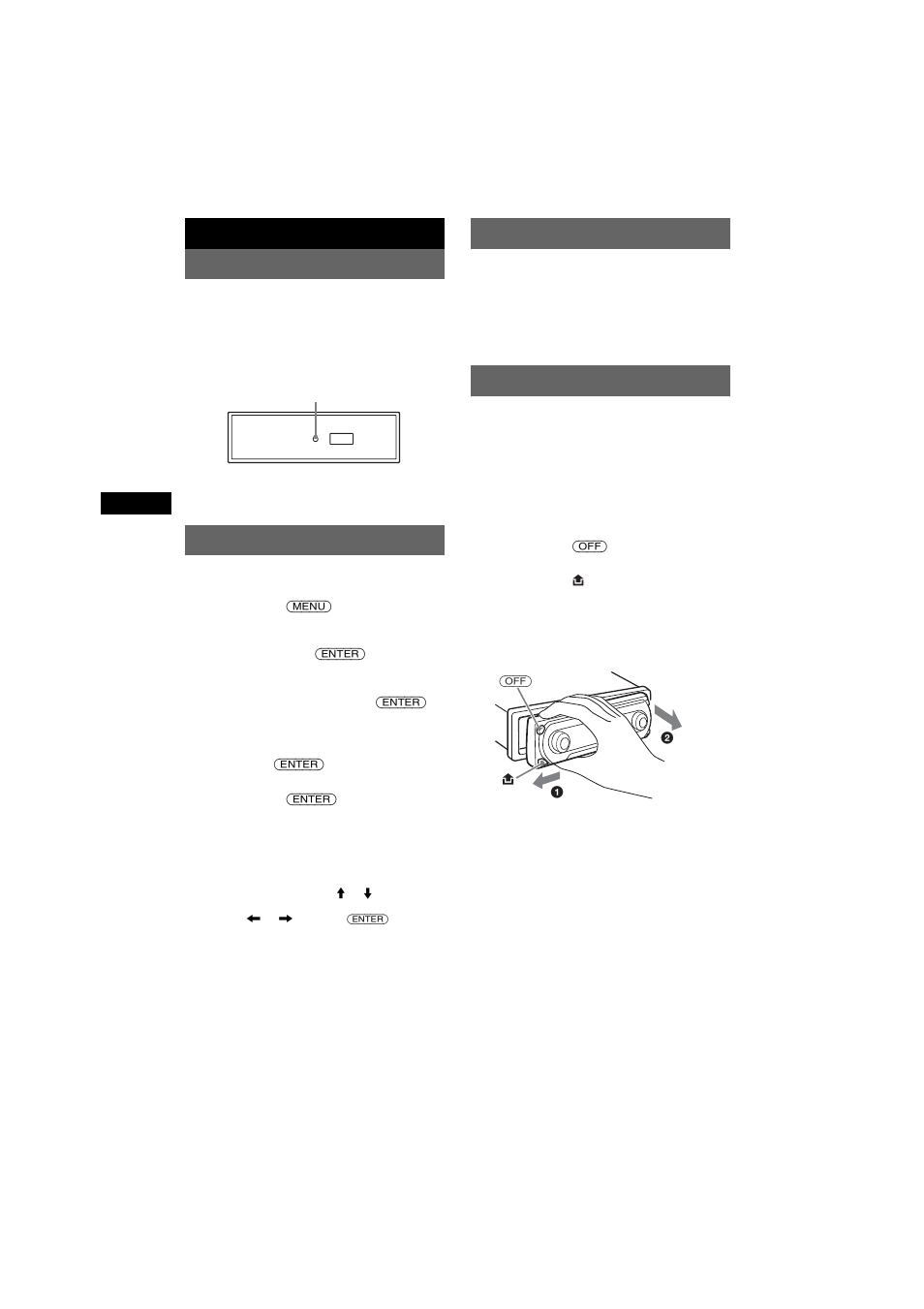 Préparation, Réinitialisation de l’appareil, Réglage de l’horloge | Mode demo, Retrait de la façade, Préparation réinitialisation de l’appareil | Sony CDX-M7810 User Manual | Page 22 / 60