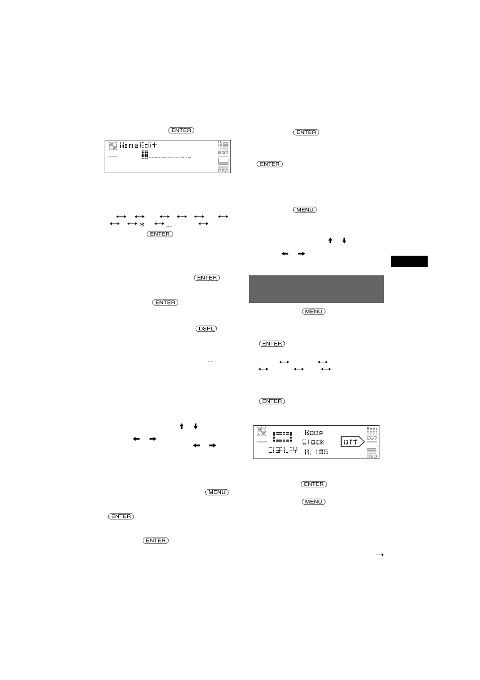 Réglage des paramètres du menu - menu, Réglage des paramètres du menu — menu | Sony CDX-M7810 User Manual | Page 29 / 60