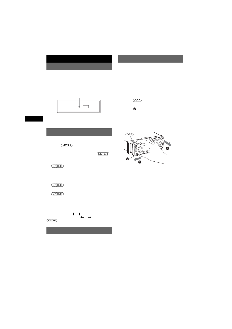 Getting started, Resetting the unit, Setting the clock | Demo mode, Detaching the front panel, Getting started resetting the unit | Sony CDX-M7810 User Manual | Page 4 / 60