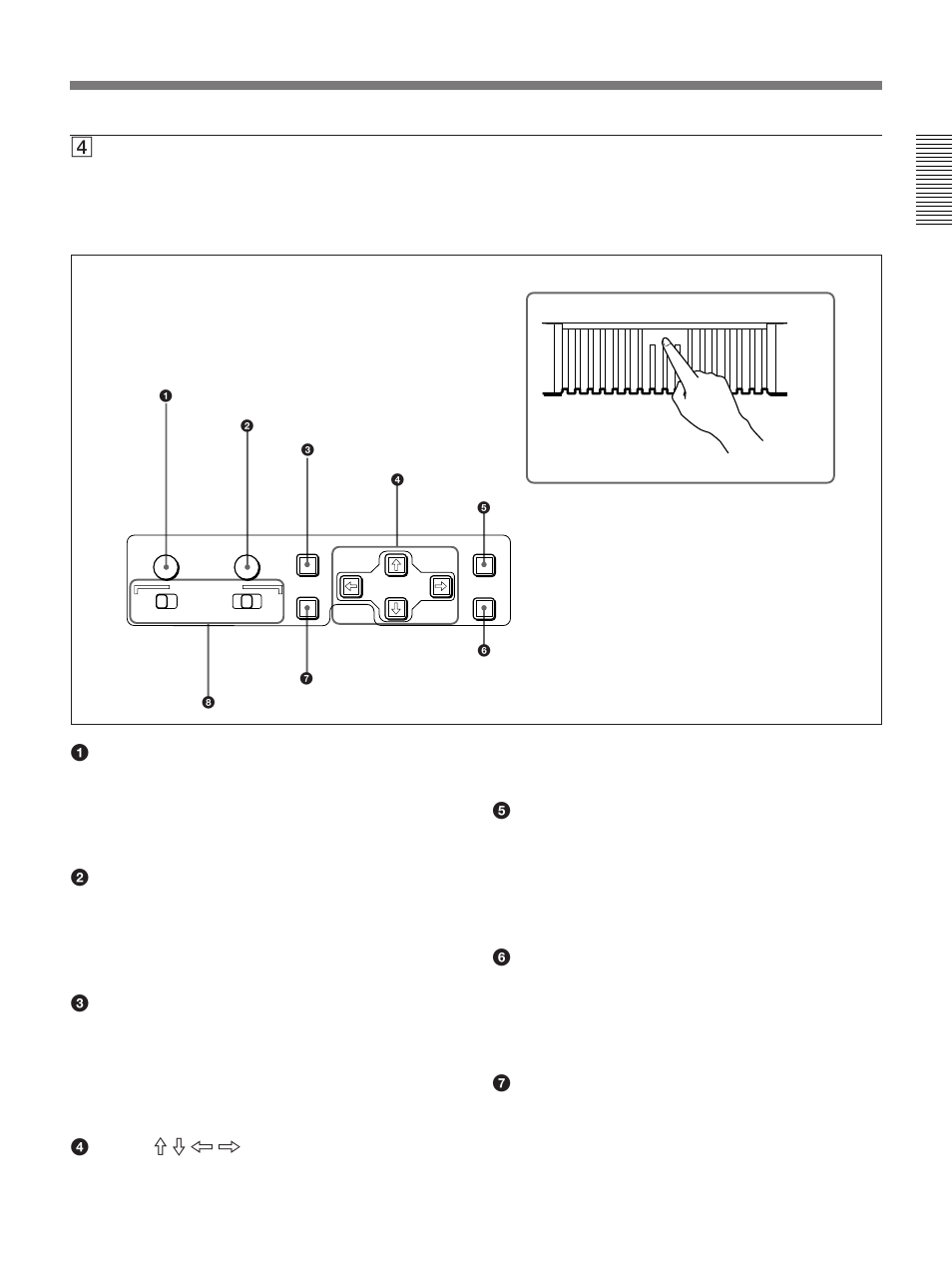 4menu control panel | Sony DSR-85 User Manual | Page 13 / 88