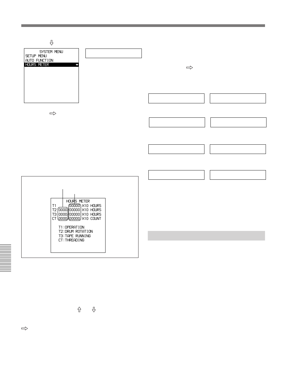 Maintenance, Hours meter, Head cleaning | Sony DSR-85 User Manual | Page 70 / 88