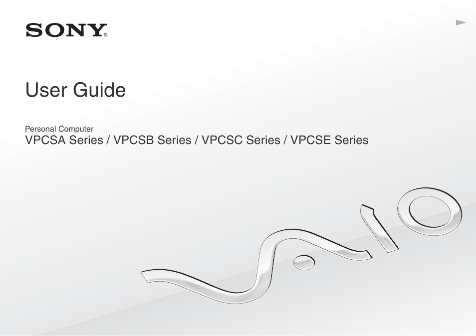 Sony VPCSA Series User Manual | 210 pages