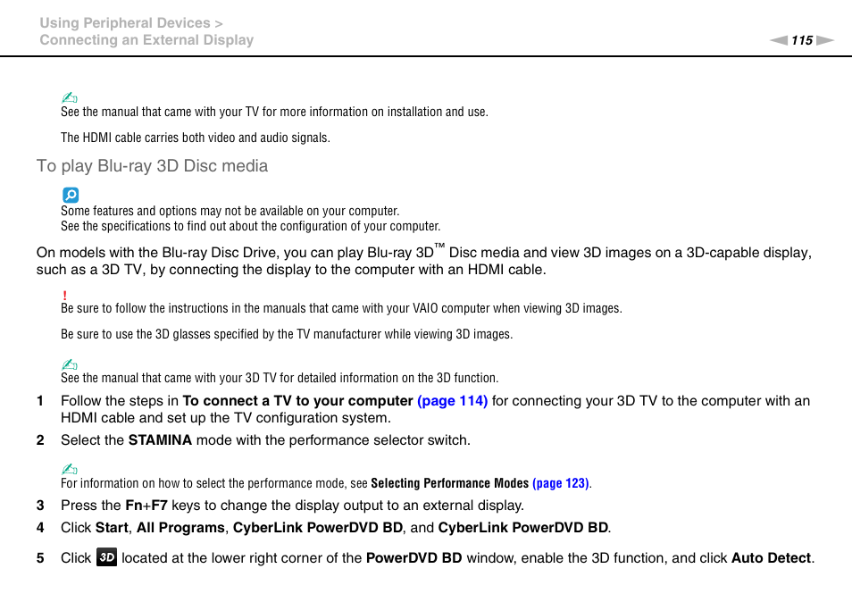 Sony VPCSA Series User Manual | Page 115 / 210