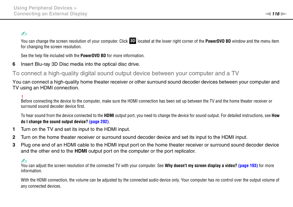 Sony VPCSA Series User Manual | Page 116 / 210