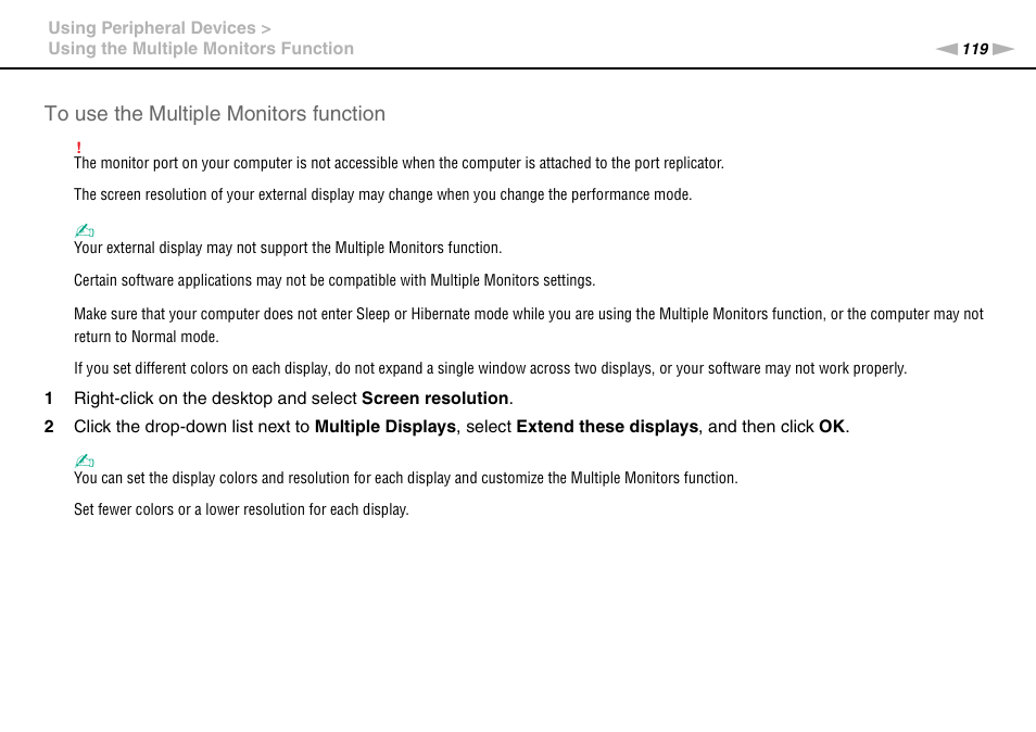 Sony VPCSA Series User Manual | Page 119 / 210