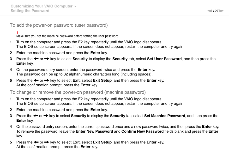 Sony VPCSA Series User Manual | Page 127 / 210