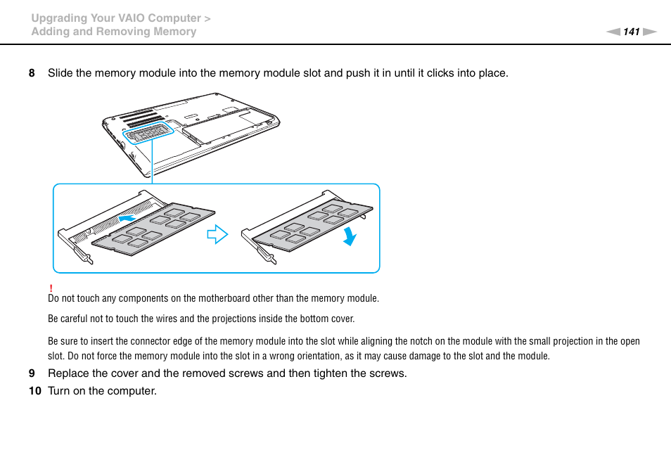 Sony VPCSA Series User Manual | Page 141 / 210