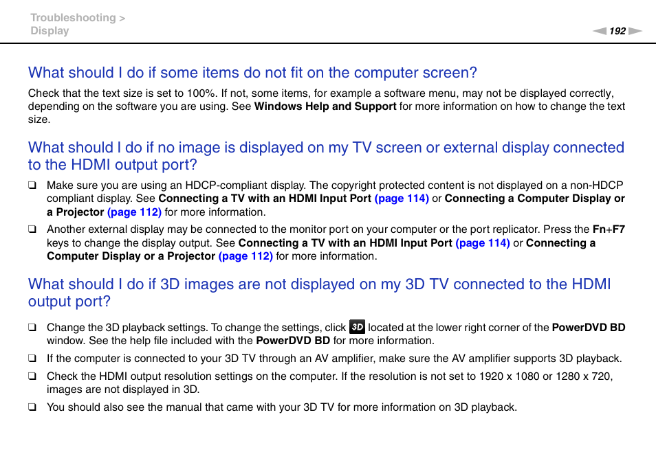 Sony VPCSA Series User Manual | Page 192 / 210