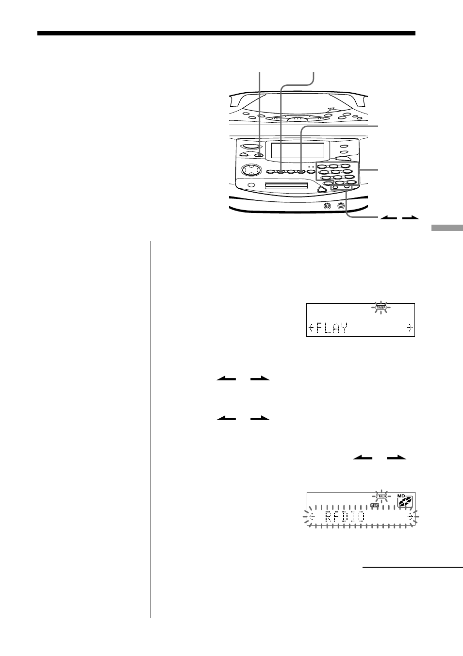 Timer-recording radio programs | Sony ZS-M35 User Manual | Page 55 / 76