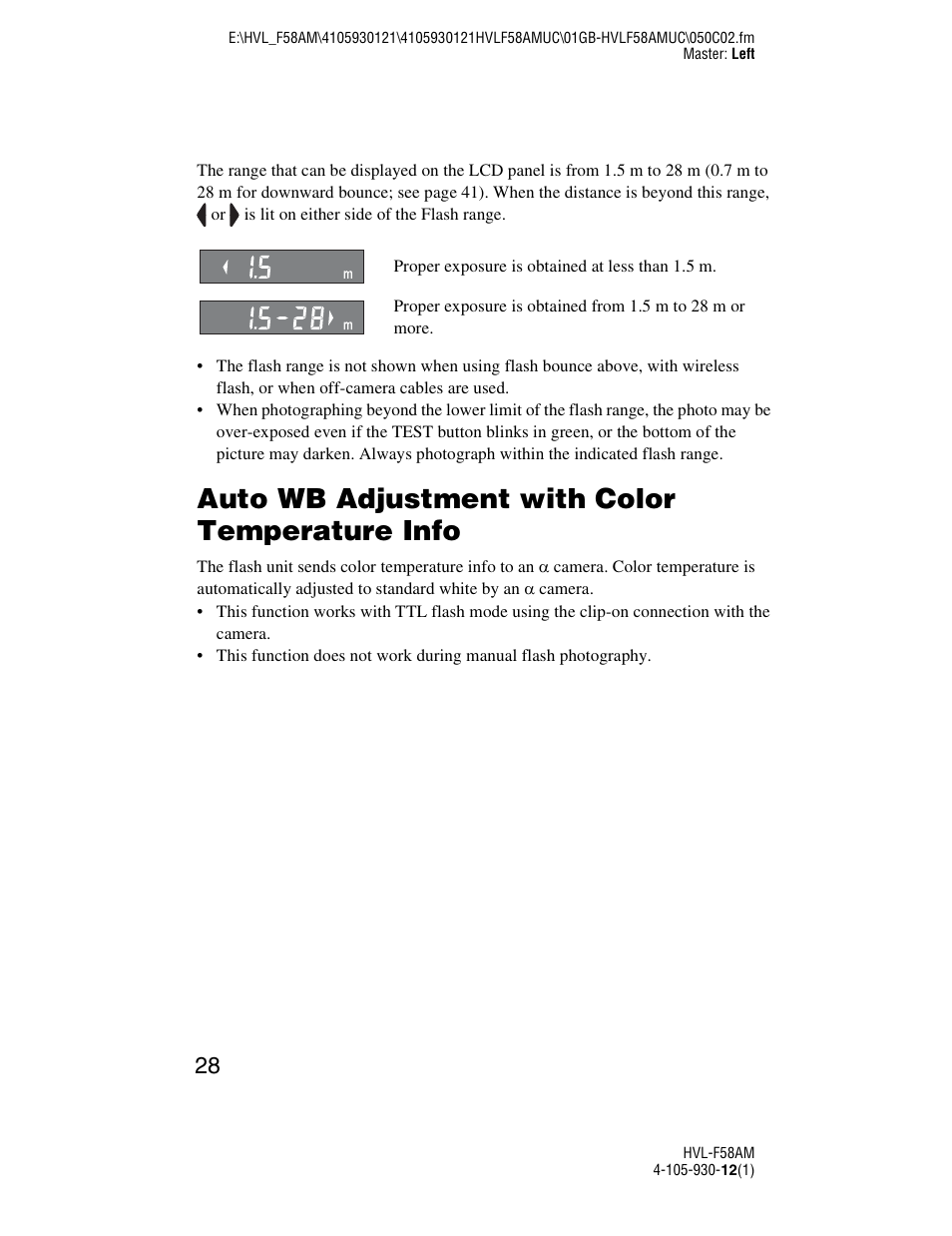 Auto wb adjustment with color temperature info | Sony 4-105-930-12(1) User Manual | Page 28 / 88