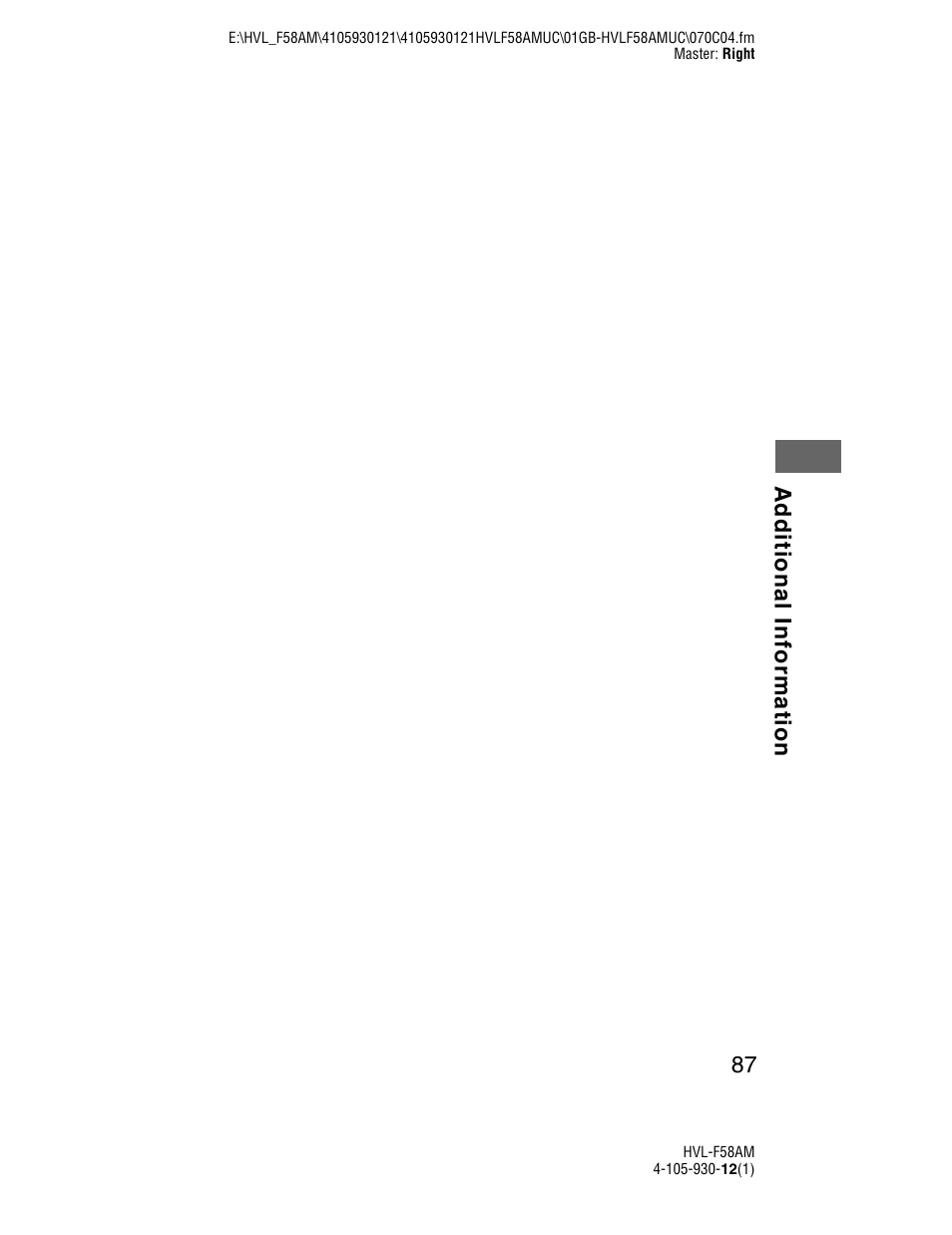 Sony 4-105-930-12(1) User Manual | Page 87 / 88