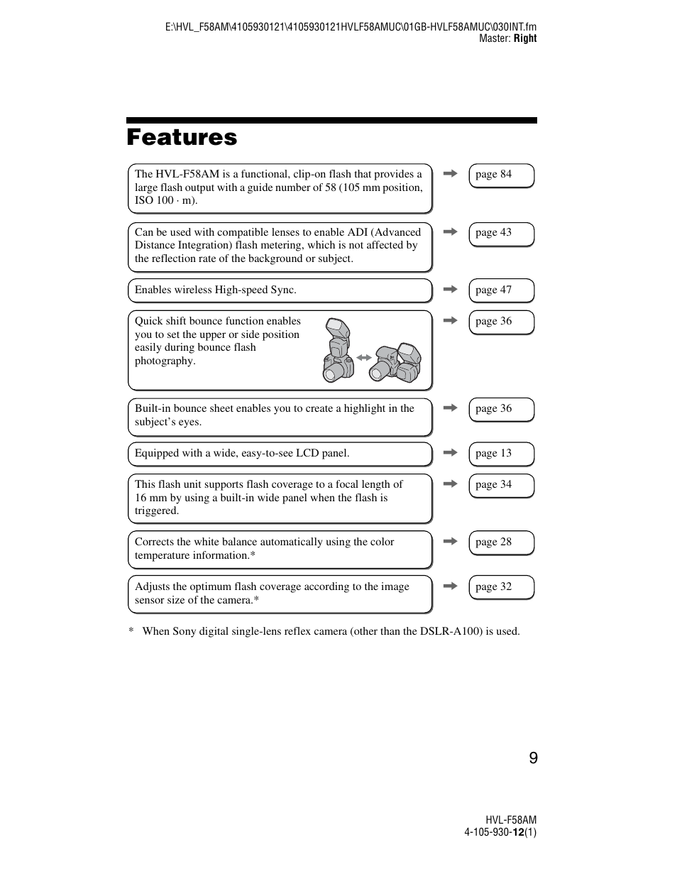 Features | Sony 4-105-930-12(1) User Manual | Page 9 / 88