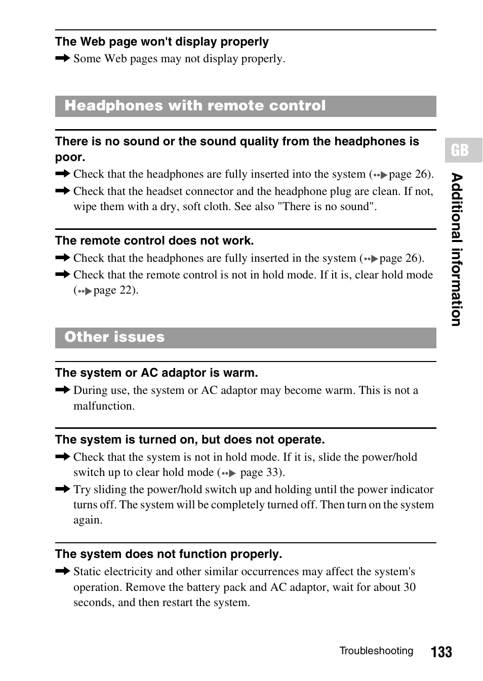 Poor | Sony PSP-1006 K User Manual | Page 133 / 268