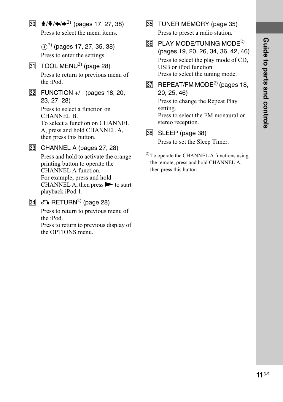 Sony 3-300-703-11(2) User Manual | Page 11 / 56