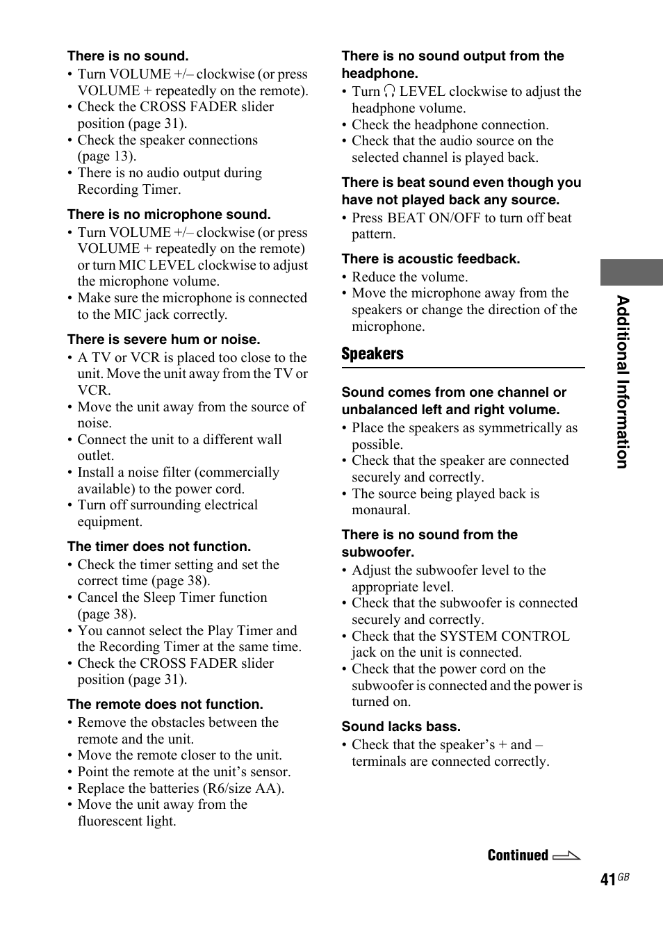 Sony 3-300-703-11(2) User Manual | Page 41 / 56