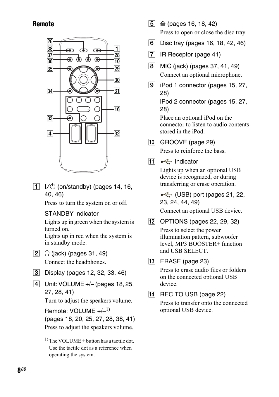 Remote | Sony 3-300-703-11(2) User Manual | Page 8 / 56