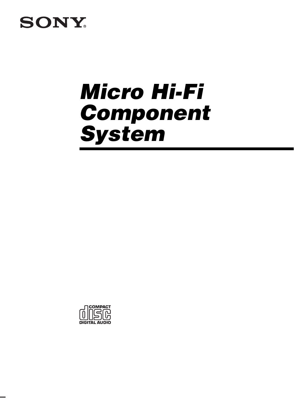 Sony CMT-HPX9 User Manual | 36 pages