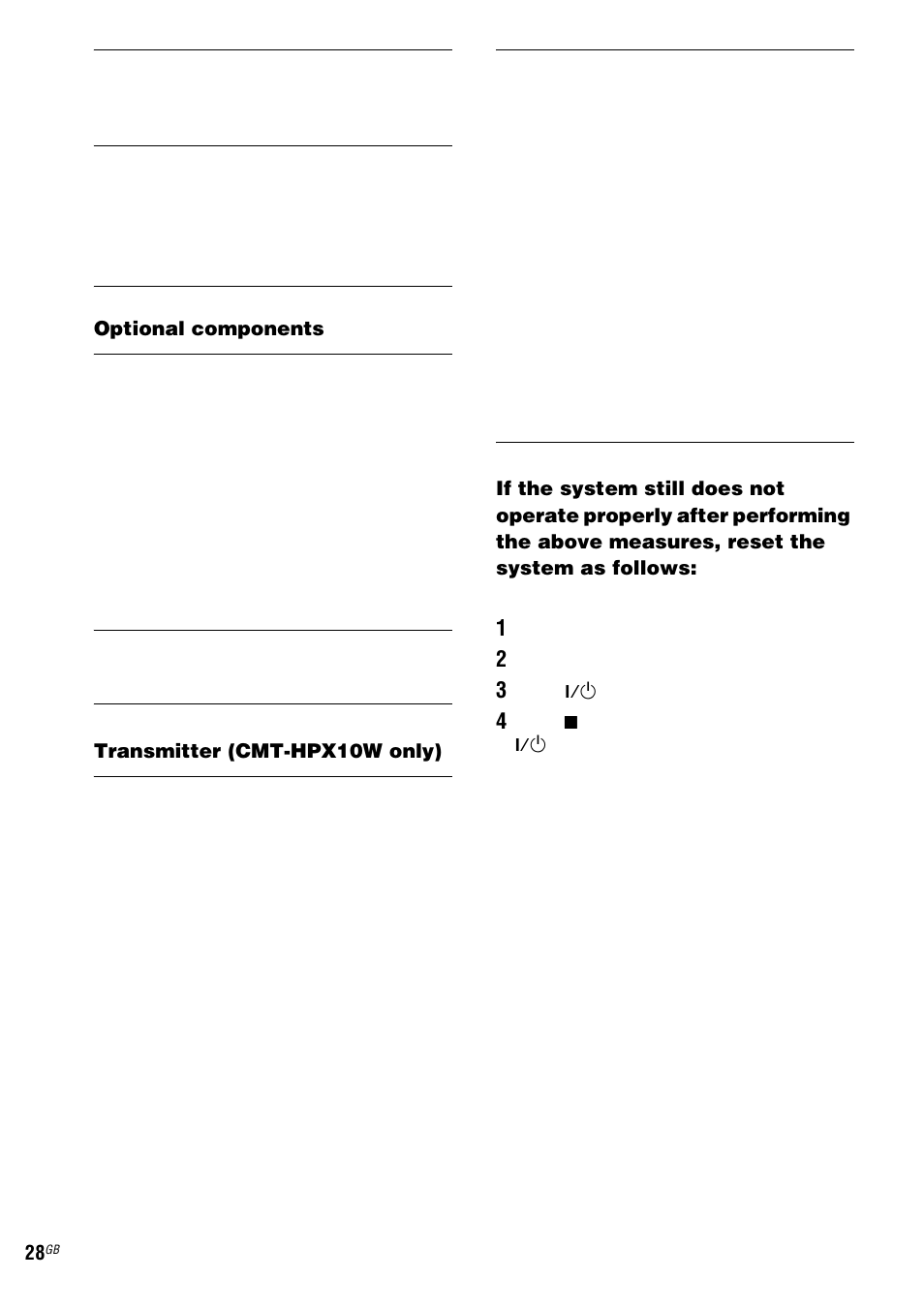 Sony CMT-HPX9 User Manual | Page 28 / 36