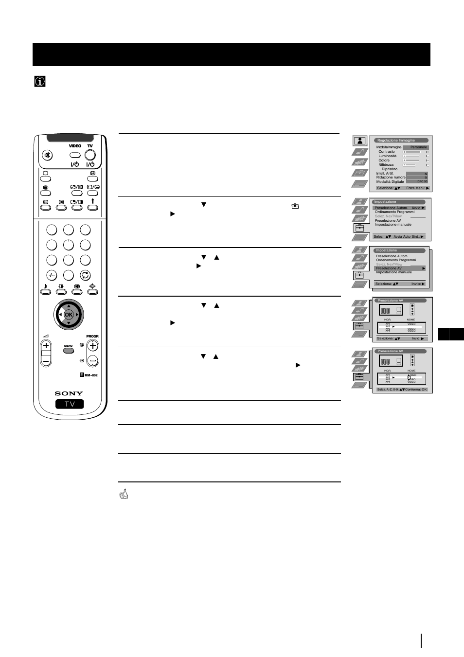 Identificazione di una sorgente di entrata, 23 it menu | Sony KP-48PS2 User Manual | Page 124 / 233