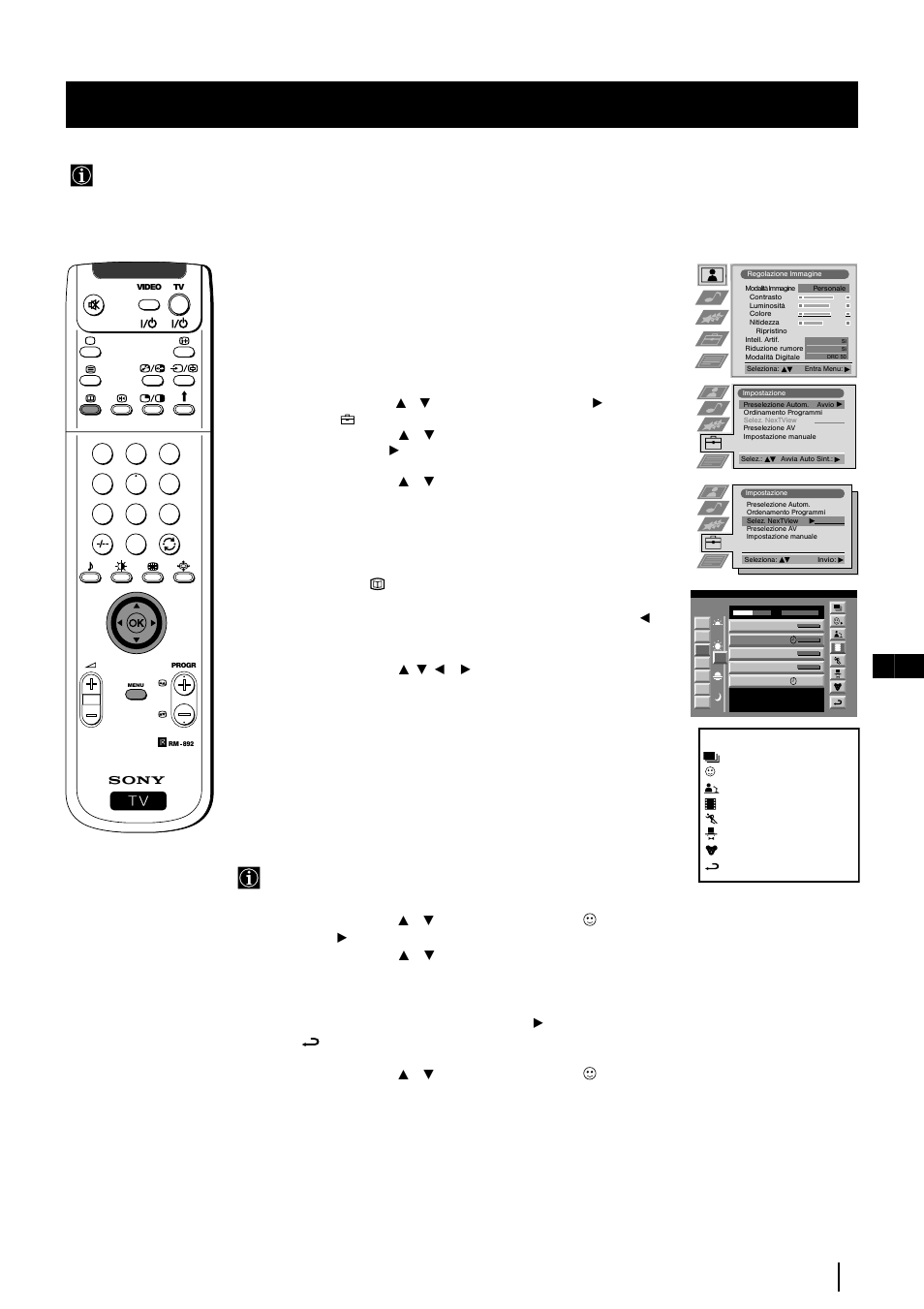 Nextview, 27 it nextview, Visualizzazione del canale fornitore di nextview | Attivazione di nextview, Utilizzo del menu “ impostazioni personali | Sony KP-48PS2 User Manual | Page 128 / 233