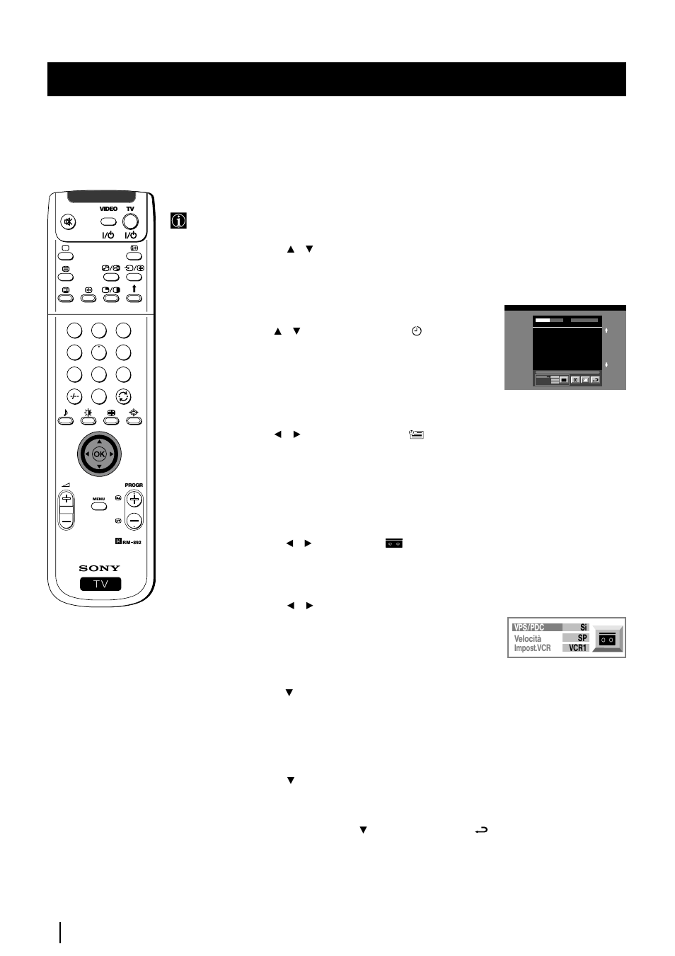 Utilizzo del menu “long info, Per impostare il timer, Per vedere la lista programmata | Per registrare programmi, Nextview | Sony KP-48PS2 User Manual | Page 129 / 233