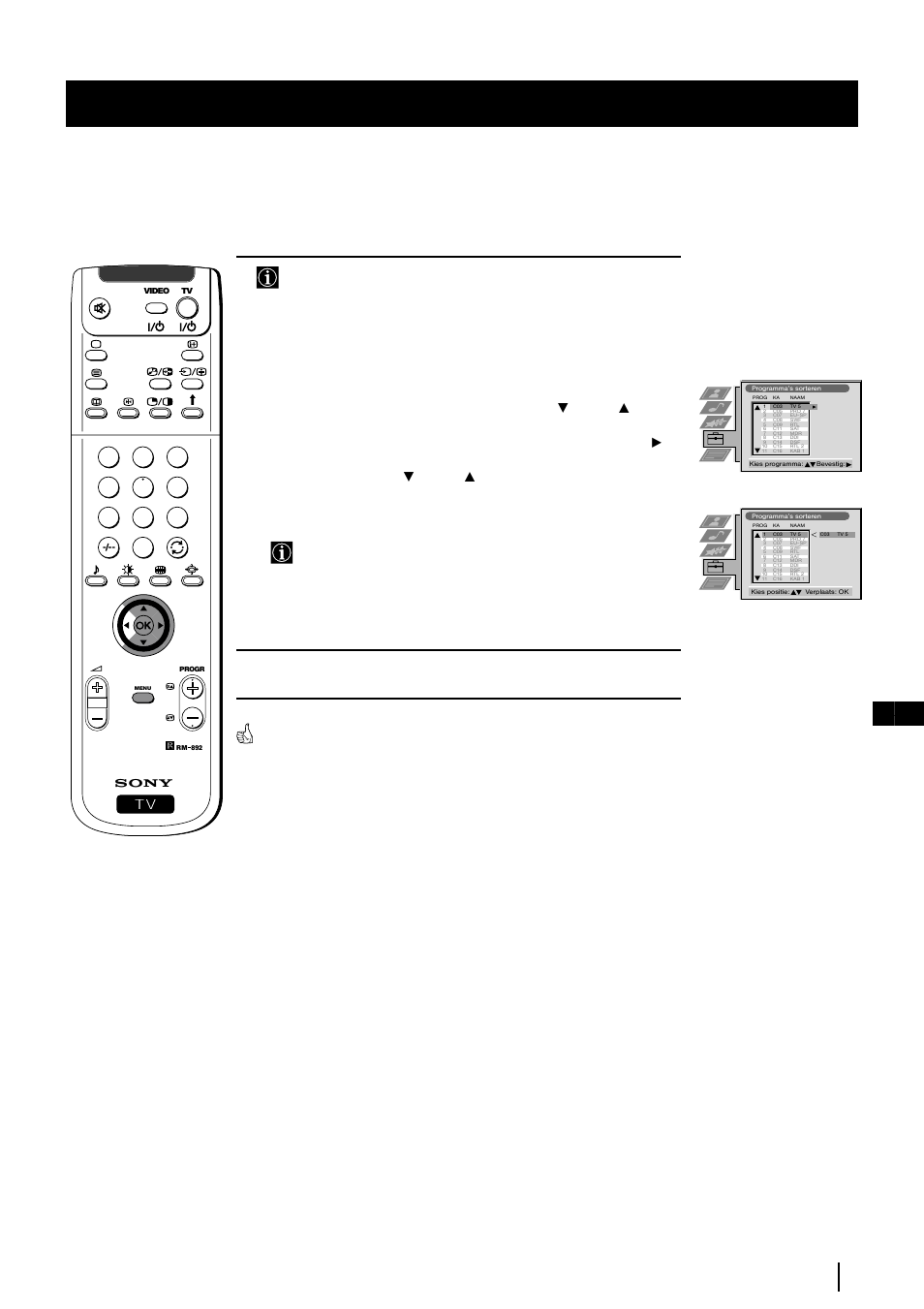 9nl ingebruikname, De projectie tv is klaar voor gebruik | Sony KP-48PS2 User Manual | Page 143 / 233