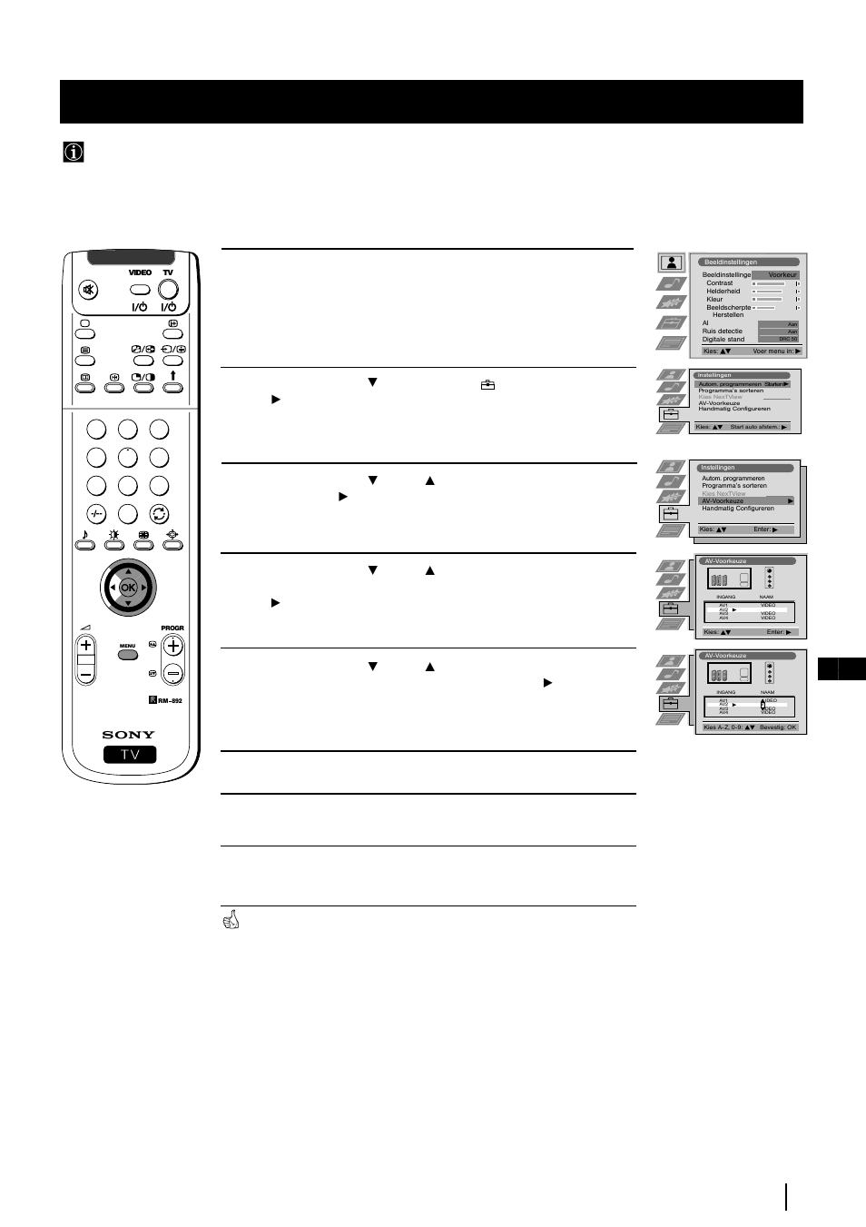 De ingangsbronnen benoemen, 23 nl menusysteem | Sony KP-48PS2 User Manual | Page 157 / 233