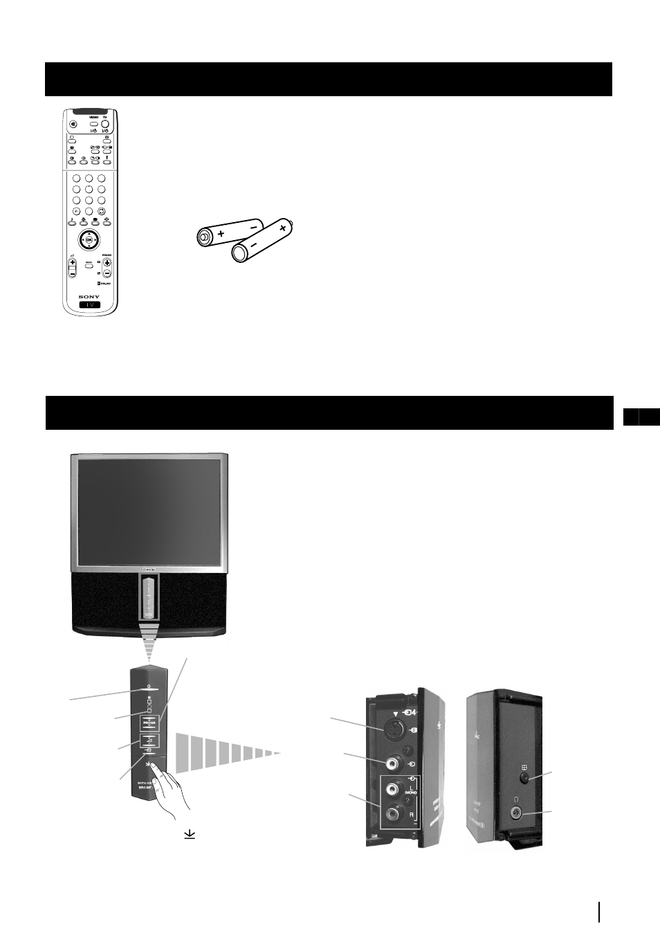 Vérification des accessoires fournis, Description générale | Sony KP-48PS2 User Manual | Page 38 / 233