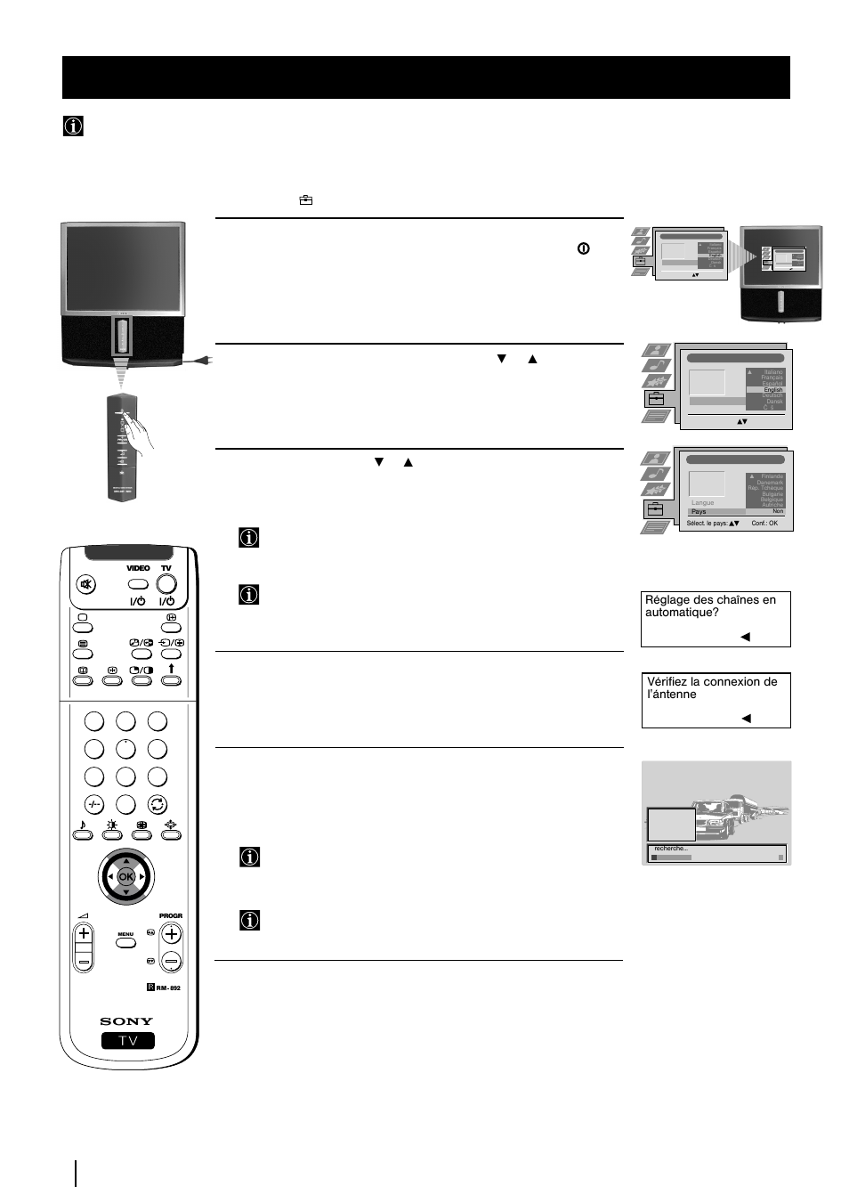 8 première mise en service | Sony KP-48PS2 User Manual | Page 41 / 233