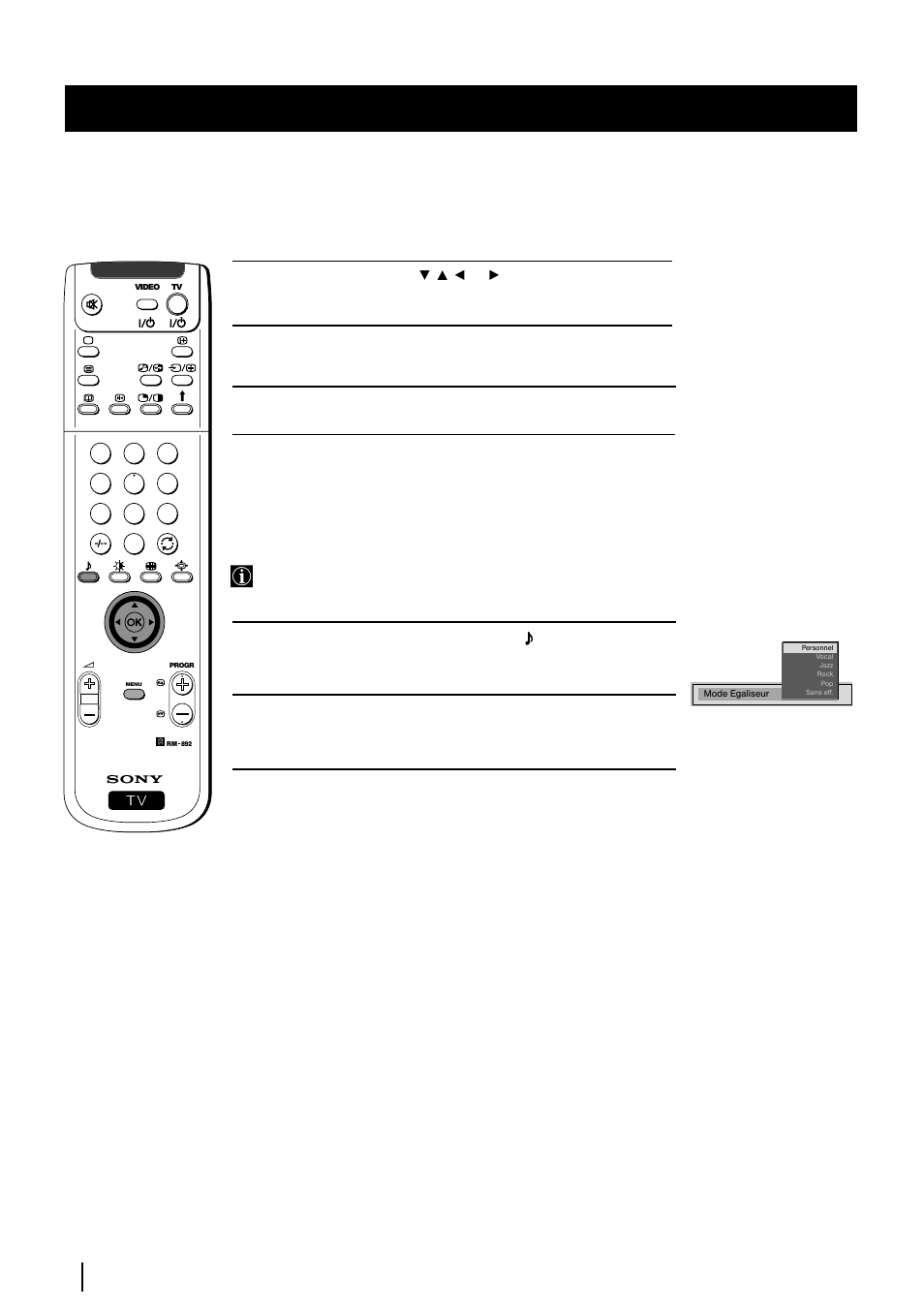 Changement rapide du réglage du son, 14 système des menus | Sony KP-48PS2 User Manual | Page 47 / 233