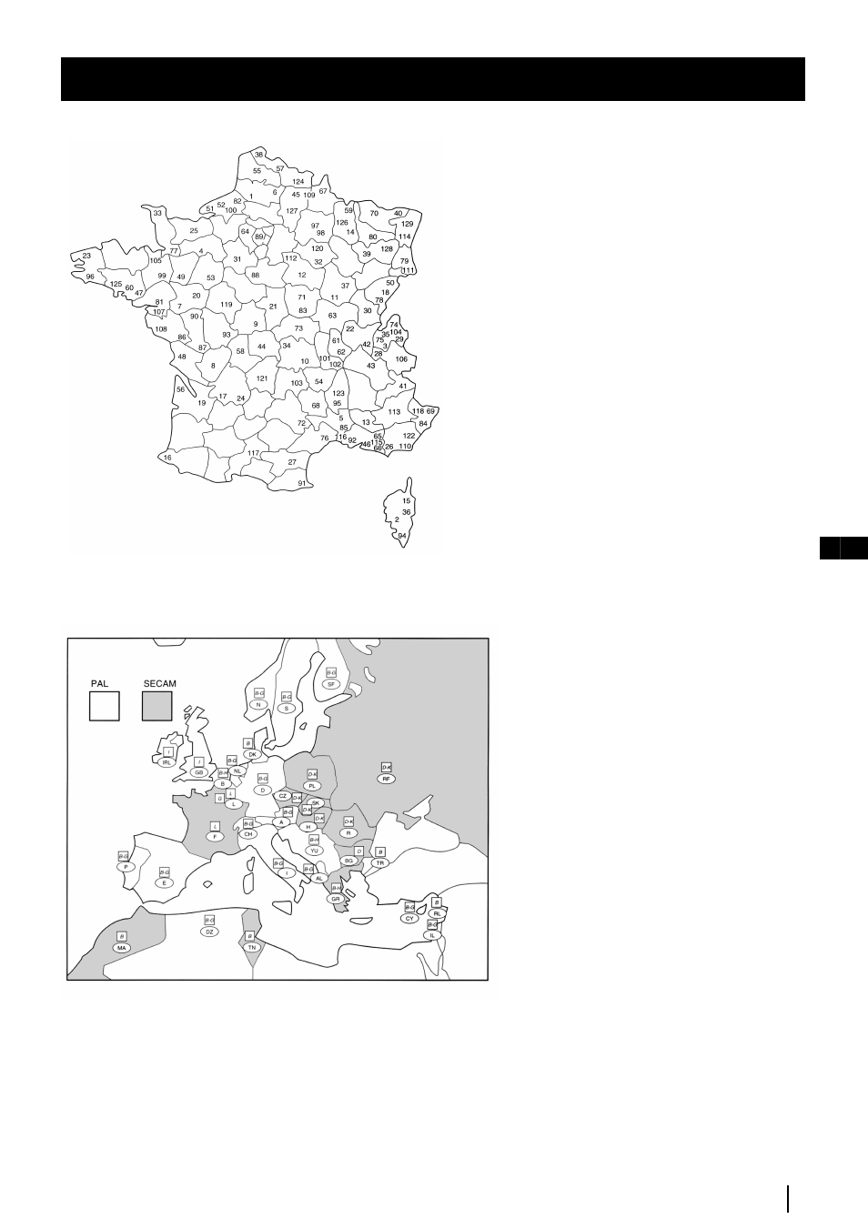 Les principaux émetteurs français | Sony KP-48PS2 User Manual | Page 70 / 233