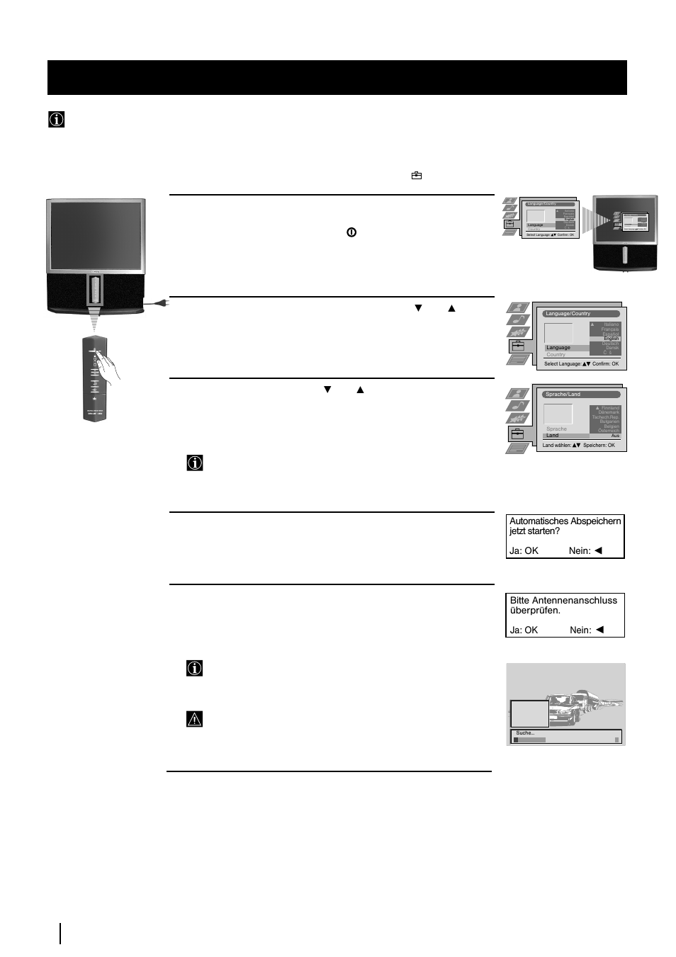 8 erstmalige inbetriebnahme | Sony KP-48PS2 User Manual | Page 76 / 233