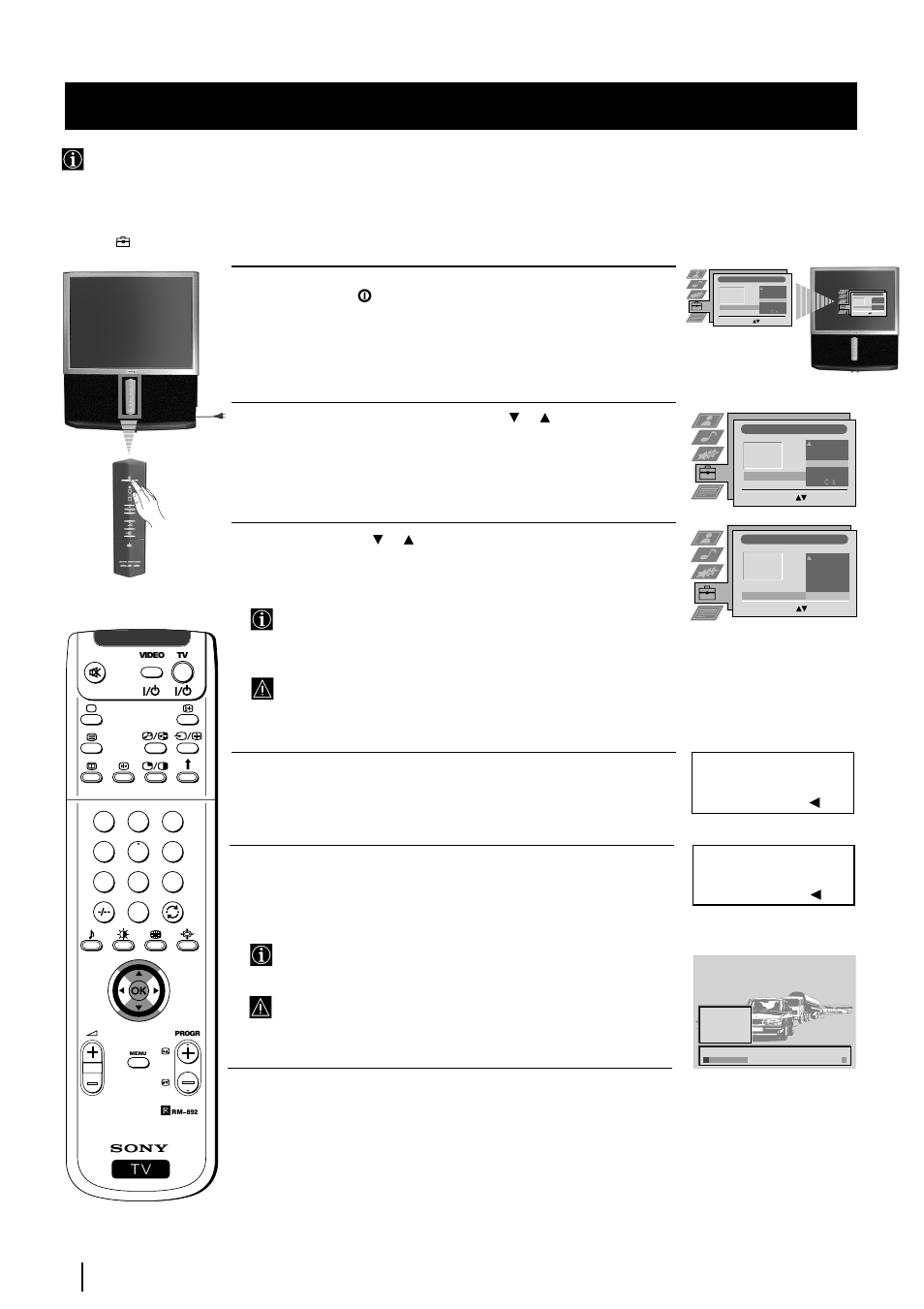 8first time operation, Do you want to start automatic tuning? yes: ok no | Sony KP-48PS2 User Manual | Page 8 / 233