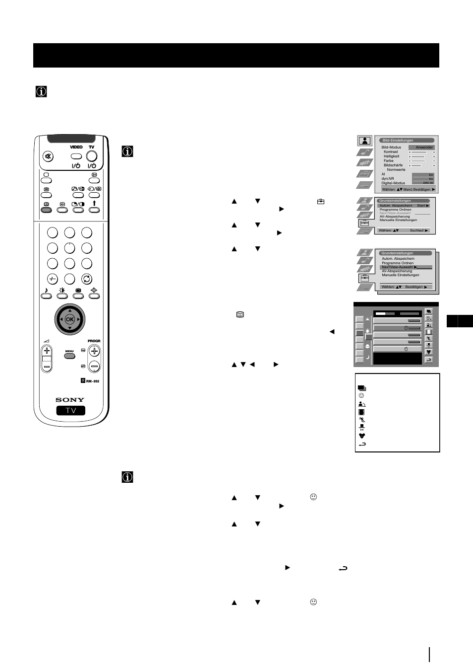 Nextview, 27 de nextview, Auswählen des anbieters von nextview | Aktivieren von nextview, Persönliche programm- auswahl | Sony KP-48PS2 User Manual | Page 95 / 233