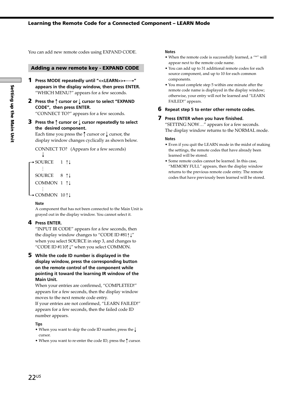 Sony CAV-M1000ES User Manual | Page 22 / 44