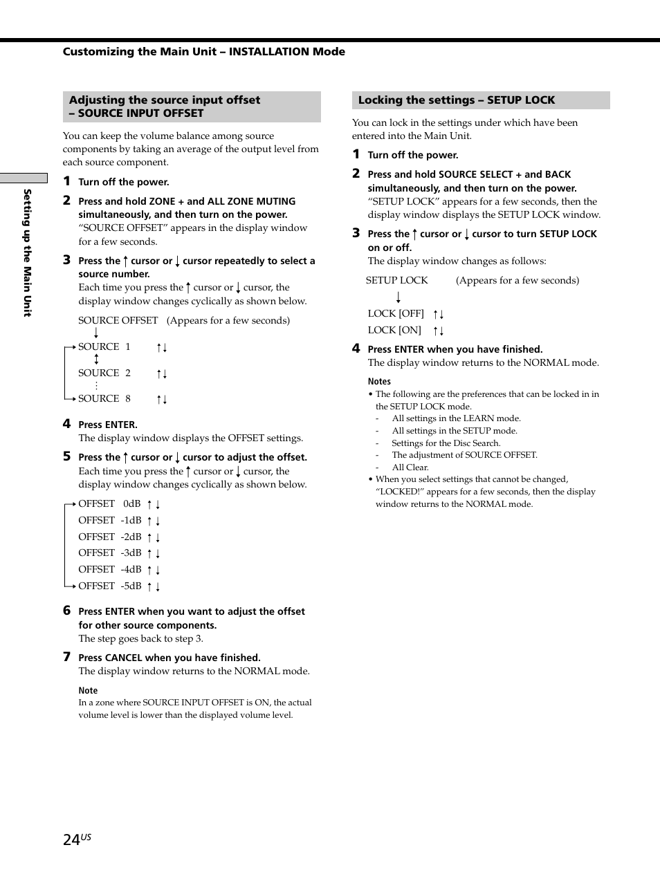 Sony CAV-M1000ES User Manual | Page 24 / 44