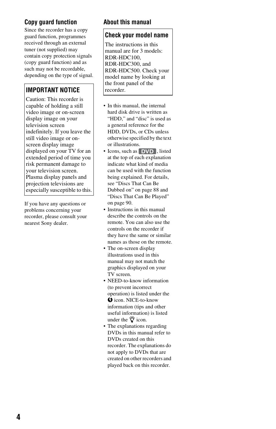 Sony 4-151-079-11(1) User Manual | Page 4 / 100