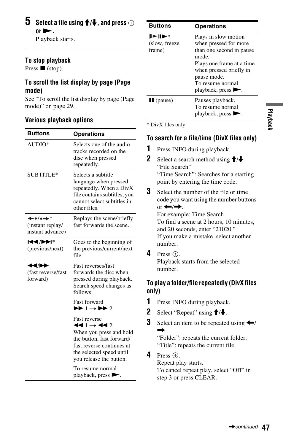 Sony 4-151-079-11(1) User Manual | Page 47 / 100