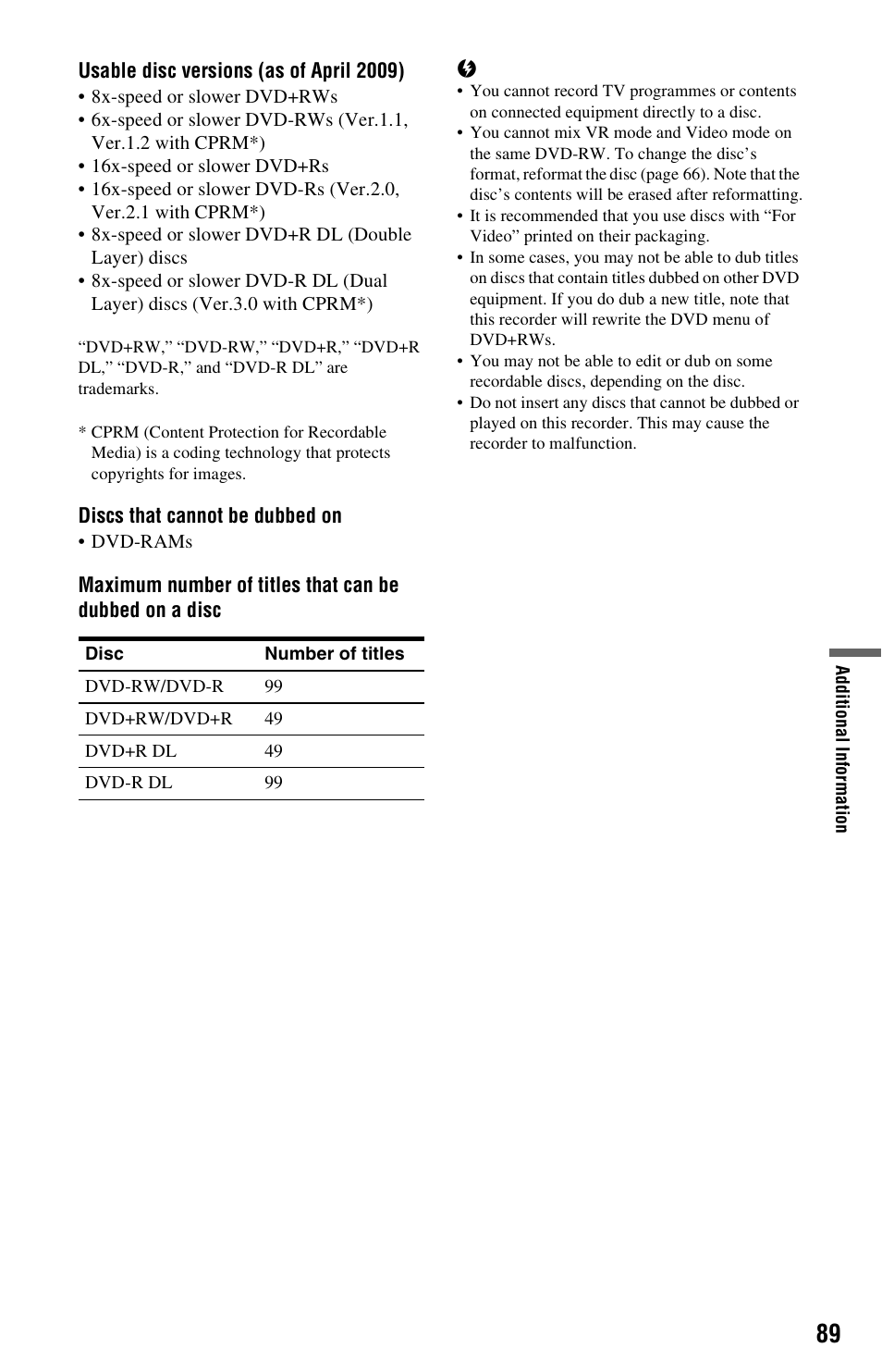 Sony 4-151-079-11(1) User Manual | Page 89 / 100