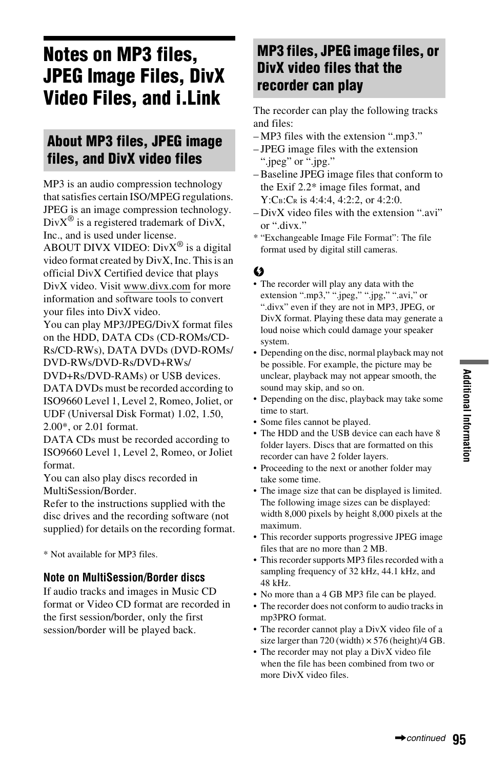 Sony 4-151-079-11(1) User Manual | Page 95 / 100