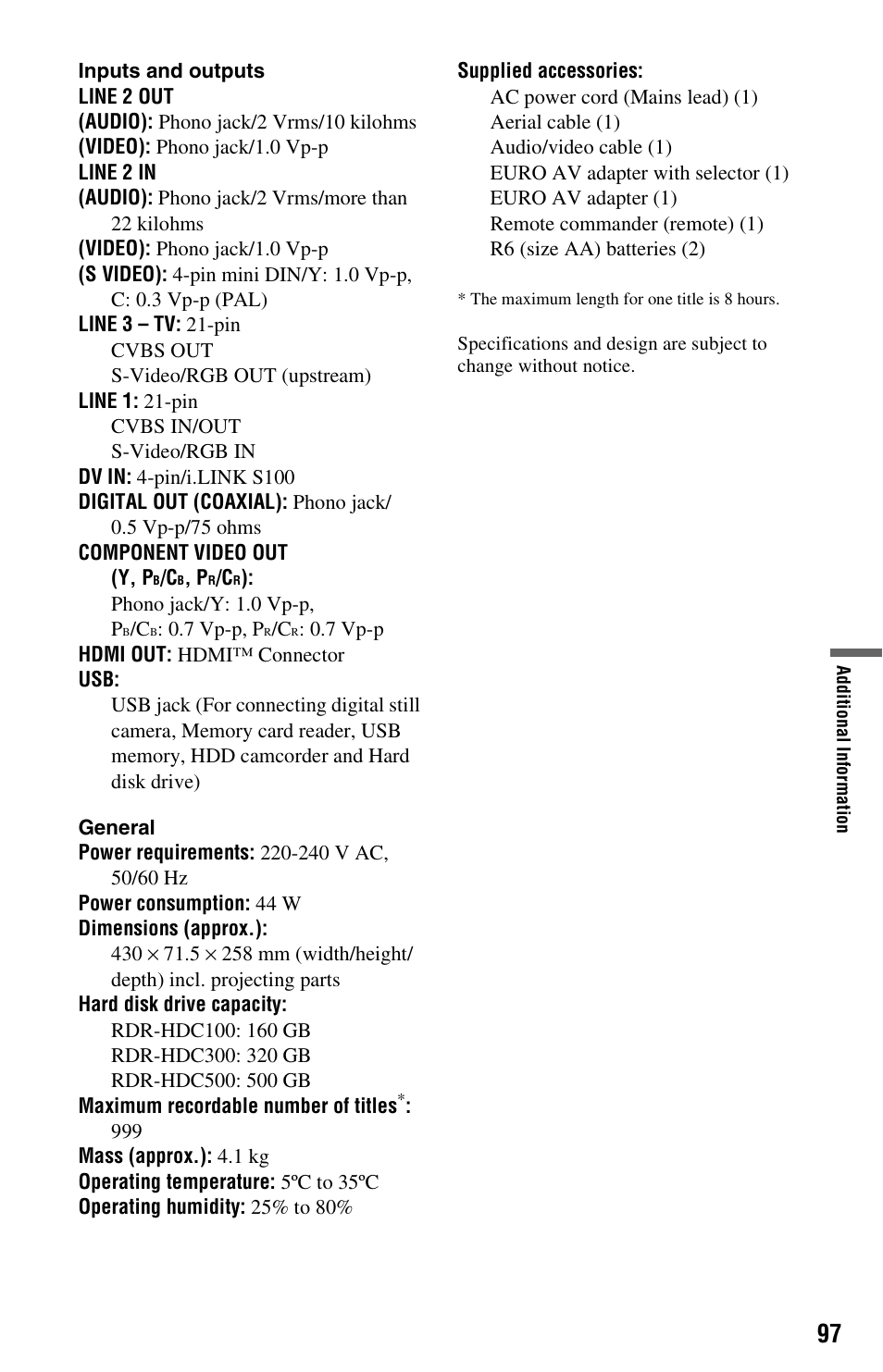 Sony 4-151-079-11(1) User Manual | Page 97 / 100