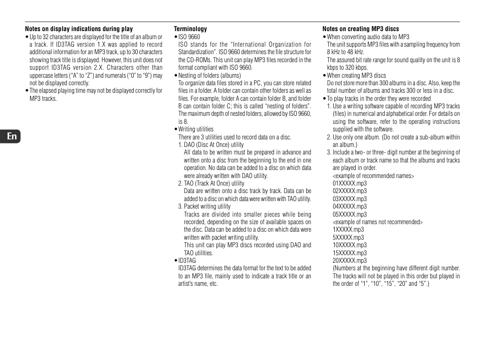 16 en | Sony JAX-S8 User Manual | Page 16 / 27