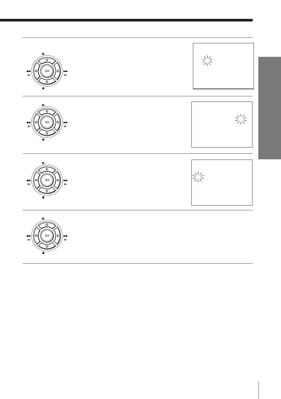 Press / to flash the month and set the month using, Press / to start the clock, Press ok | Getting started | Sony SLV-E180EG User Manual | Page 14 / 44