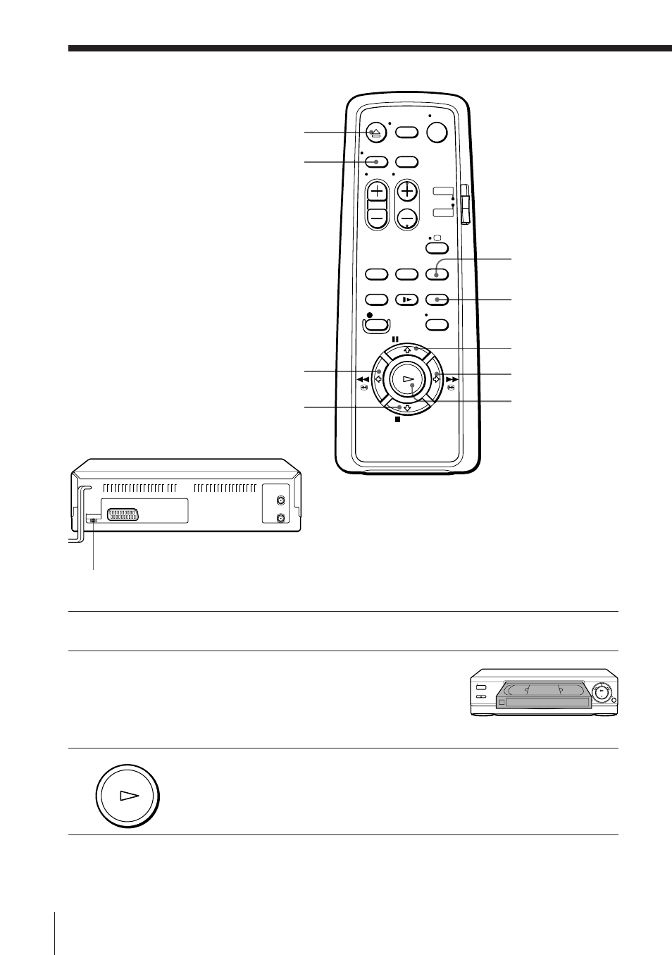 Playing a tape | Sony SLV-E180EG User Manual | Page 19 / 44