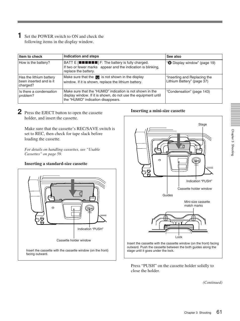 Sony 370PL User Manual | Page 61 / 160