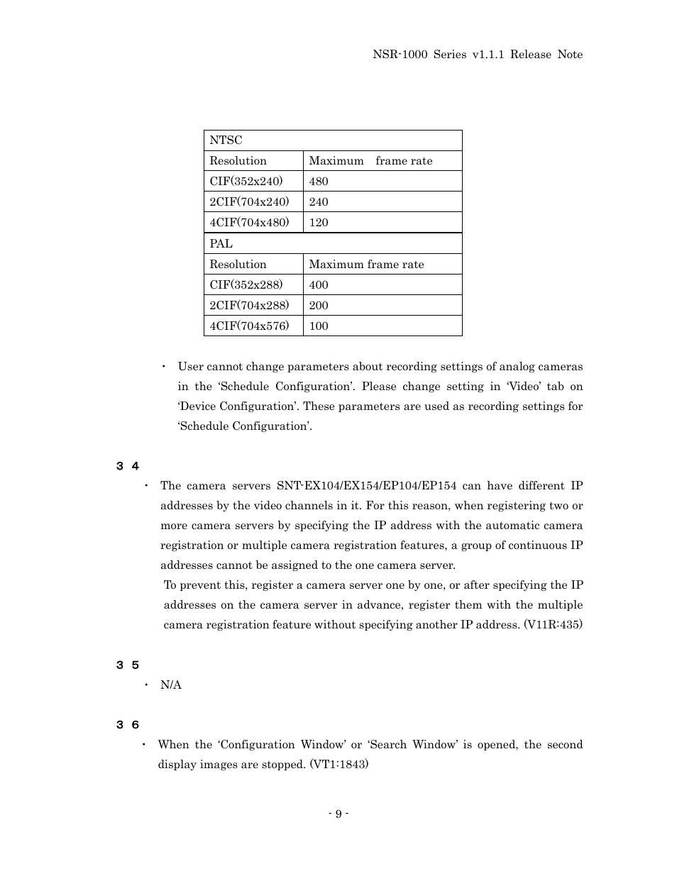 Device registration, Main window - search and play back, Main window – monitoring | Sony NSR-1100 User Manual | Page 13 / 46