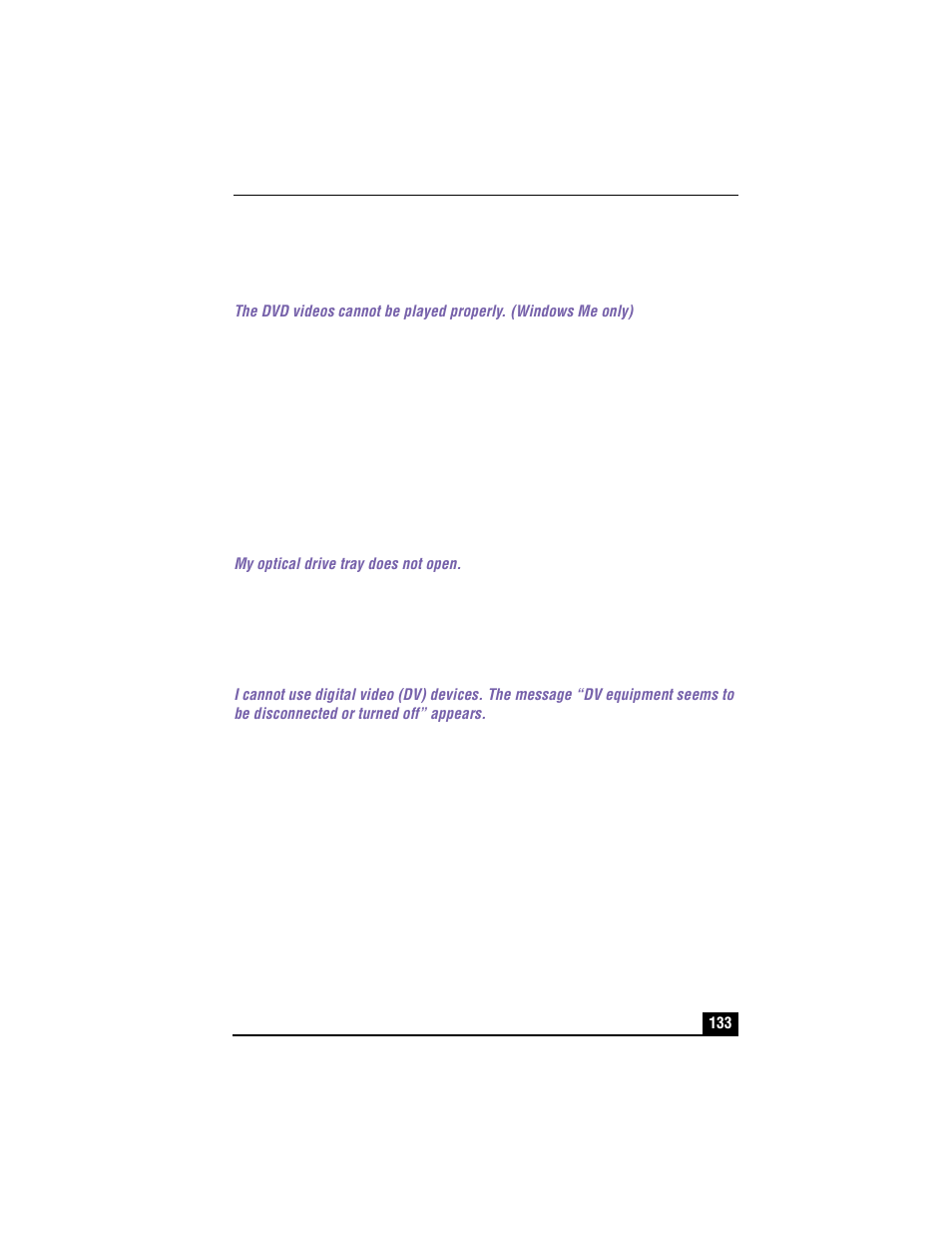 3 click the setting tab, 4 click the advanced button, 6 click ok | My optical drive tray does not open, 1 turn off your notebook and all connected devices, 2 disconnect the devices that are not in use, 4 restart your notebook | Sony PCG-R505TS User Manual | Page 133 / 150